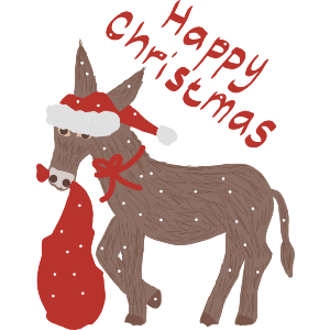 Donkey Brings Christmas Gifts