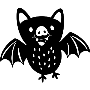 Cute Bat Flying