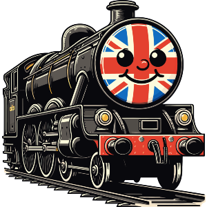 Cute Black Steam Train
