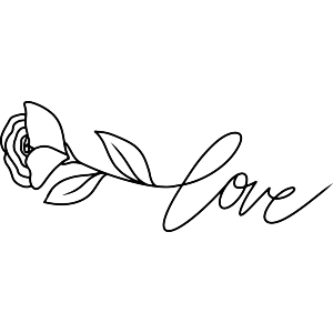 Rose Love Text