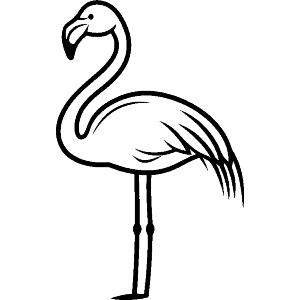Cartoon Flamingo