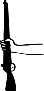 Holding Rifle