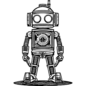 Clockwork Steampunk Robot