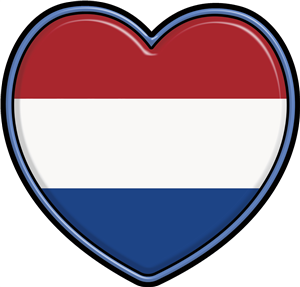 Netherlands Flag Heart
