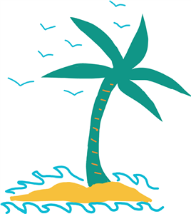 Desert island. 
