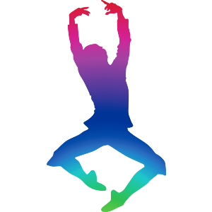 Colourful Jumping Dancer