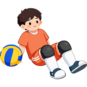 Netball Player & Ball