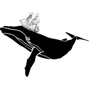 Humpback Whale With Ship