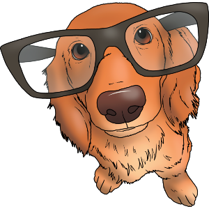 Dachshund Wearing Glasses