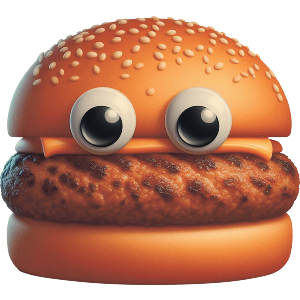 Funny Burger Face