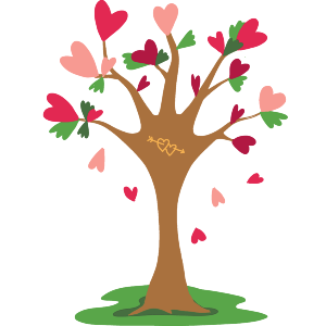 Tree of Hearts with Carving