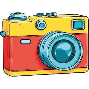 Colorful Vintage Camera
