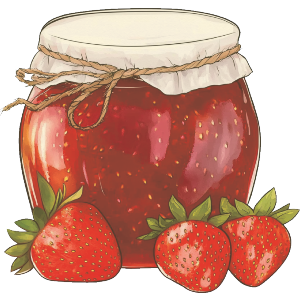 Strawberry Jam with Strawberries