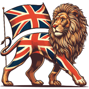 Lion With Union Jack