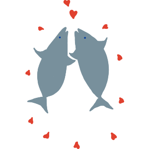 Fish Doing a Valentines Dance