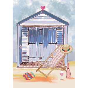 Beach hut relax day 