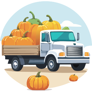 Truck With Pumpkins
