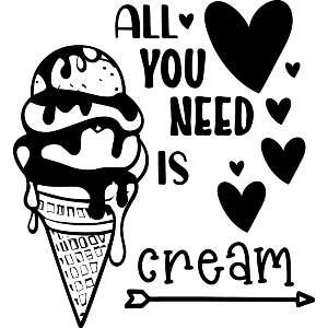 Ice Cream Love Text