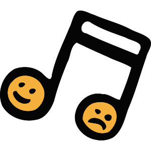 Musical Notes with Faces