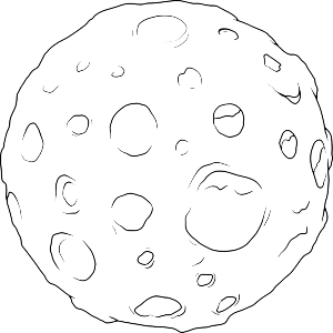 Cratered Moon