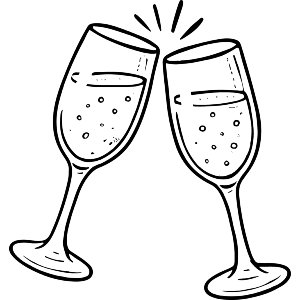 Clinking Celebration Glasses