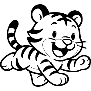 Cute Baby Tiger