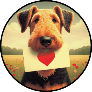 Airedale Terrier Love Note