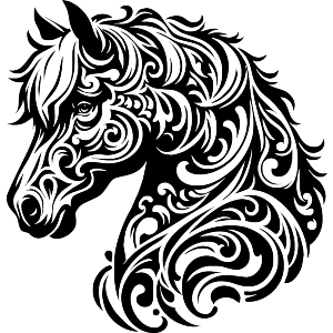 Stylised Horse Portrait