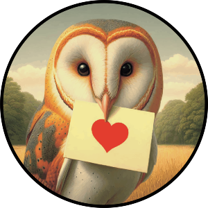 Barn Owl Love Note