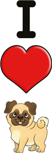 I Love Pugs