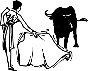 Matador Taunting Bull