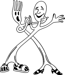 Dancing Fork & Spoon