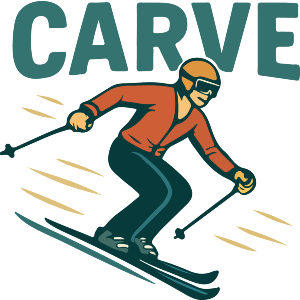 Skiing Carve the Mountain