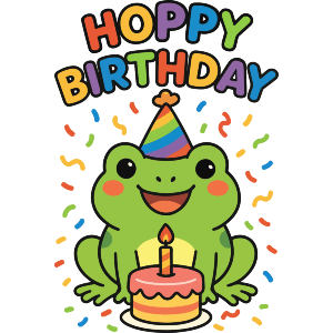 Happy Birthday Frog