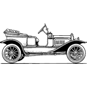 Vintage Car Side View