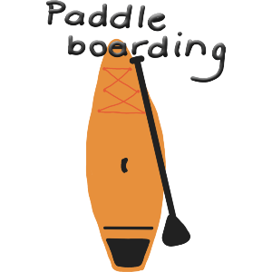 Paddle Boarding On The River