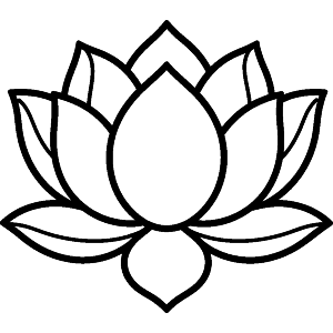 Lotus Flower Line Art