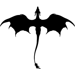 Flying Dragon Silhouette