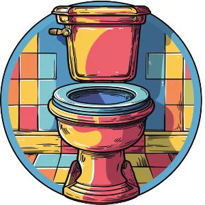 Rainbow Toilet