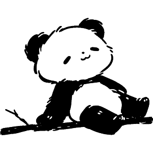 Cute Panda Sitting On Branch