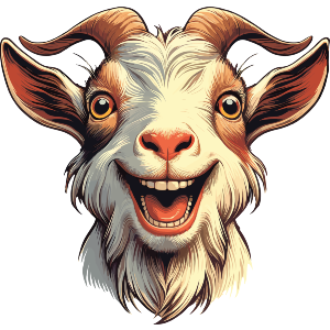 Happy Goat Portrait