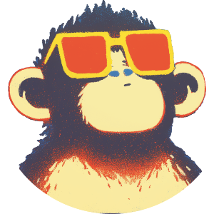 Monkey Wearing Sunglasses 