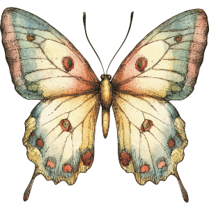 Open Winged Butterfly