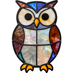 Stained Glass Owl