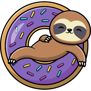 Sloth in Donut Floatie 