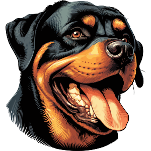 Happy Rottweiler
