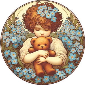 Forget Me Not Teddy Bear