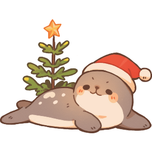 Funny Christmas Seal