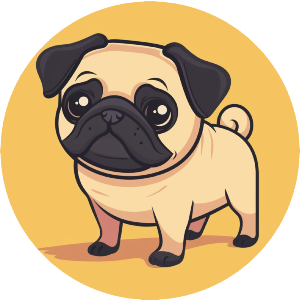 Cute Pug Standing