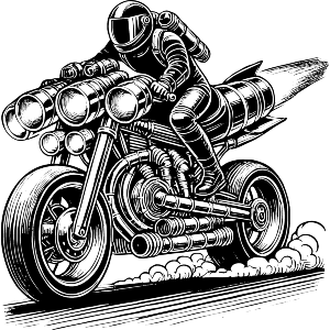 Rocket Powered Motorcycle